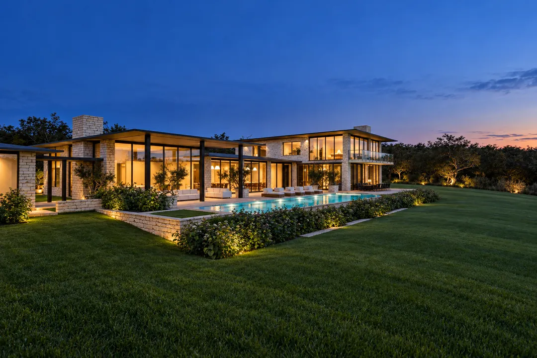 The Halcyon Residence at blue hour